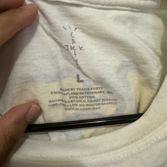 Travis Scott X KAWS For Fragment sz L SS T-shirt - Picture 3 of 3